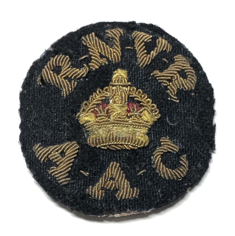 R.N.V.R. / A.A.C. WW1 Petty Officer's bullion badge c. 1914-15.