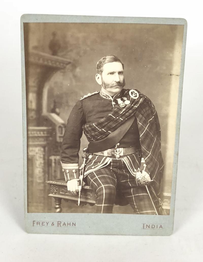 Seaforth Highlanders 1883 2nd Bn. Lt. Colonel's Victorian carte de visite.