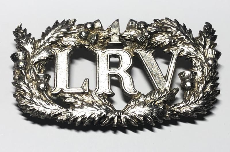 1st Lanarkshire Rifle Volunteers Scottish Officer’s pouch badge c. 1860-1904.