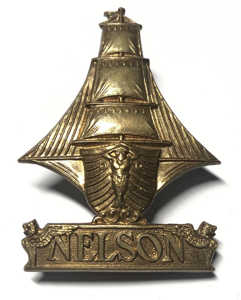 Nelson Battalion Royal Naval Division RND cap badge c. 1916-18 by Gaunt.