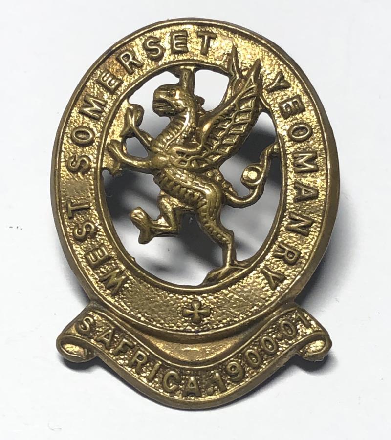 West Somerset Yeomanry cap badge c. 1908-20.