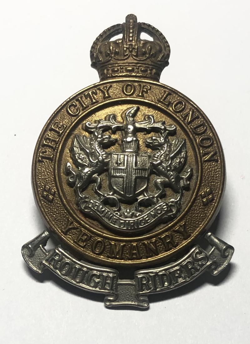 City of London Yeomanry, Rough Riders cap badge c. 1950-52.