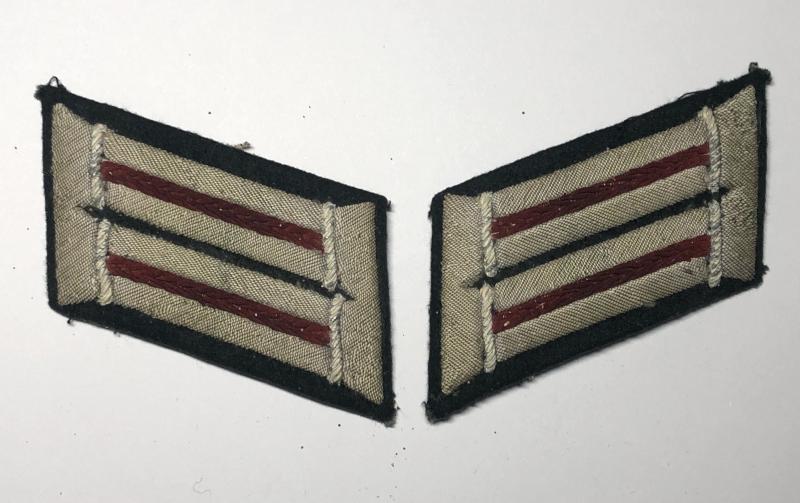 German Third Reich pre 1941 Army Reconaissance Officer's collar patches.