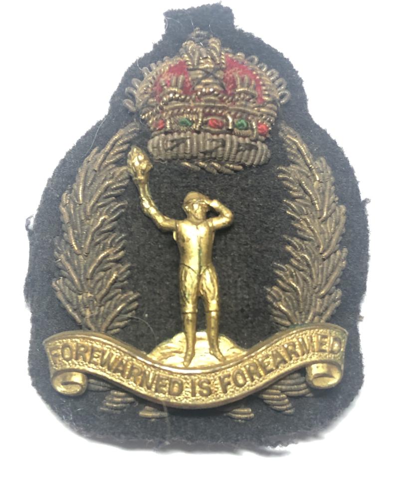 Royal Observer Corps post 1941 Officer’s cap badge.