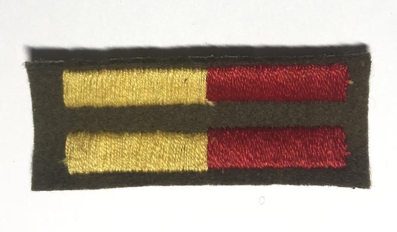 Royal Armoured Corps WW2 uncut pair of Arm of Service strips.