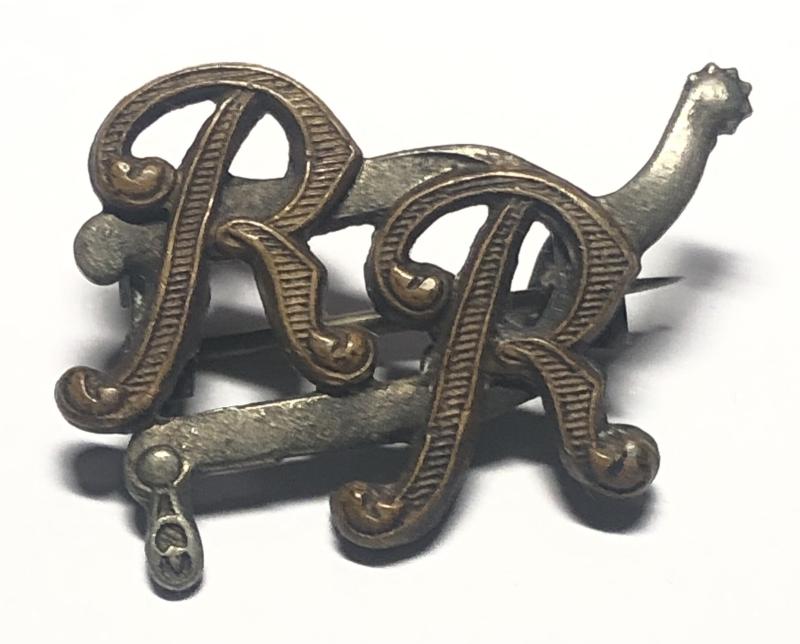 City of London Yeomanry (Rough Riders) WW2 field service cap badge.