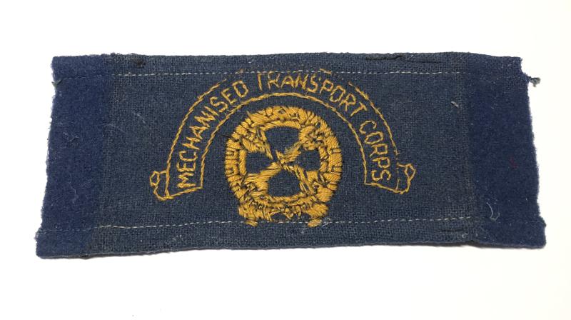 Mechanised Transport Corps WW2 MTC armband c.1940-45.