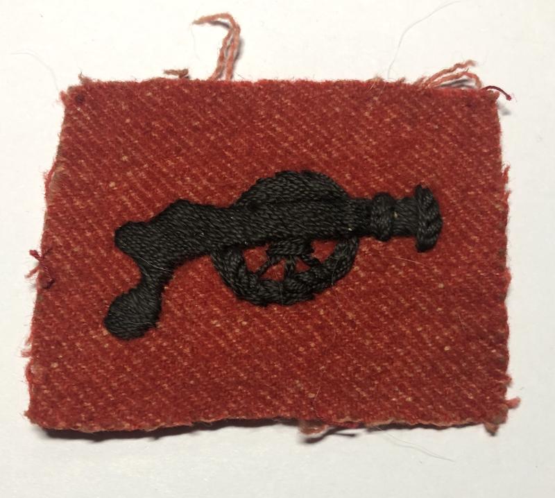 Indian WW2 Lahore District formation sign.