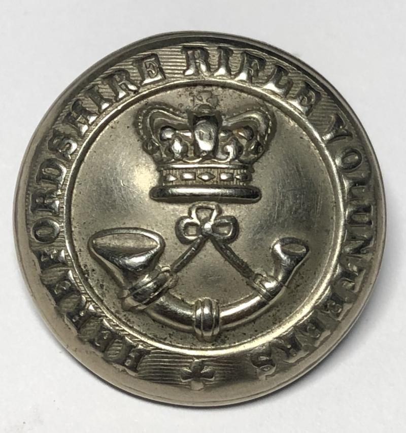Herefordshire Rifle Volunteers Victorian button.