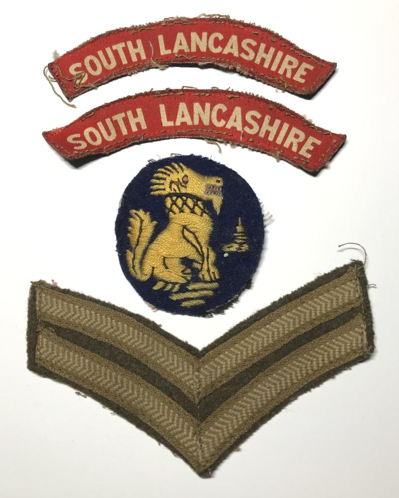 Chindits South Lancashire Regiment Corporal's WW2 Special Forces insignia.