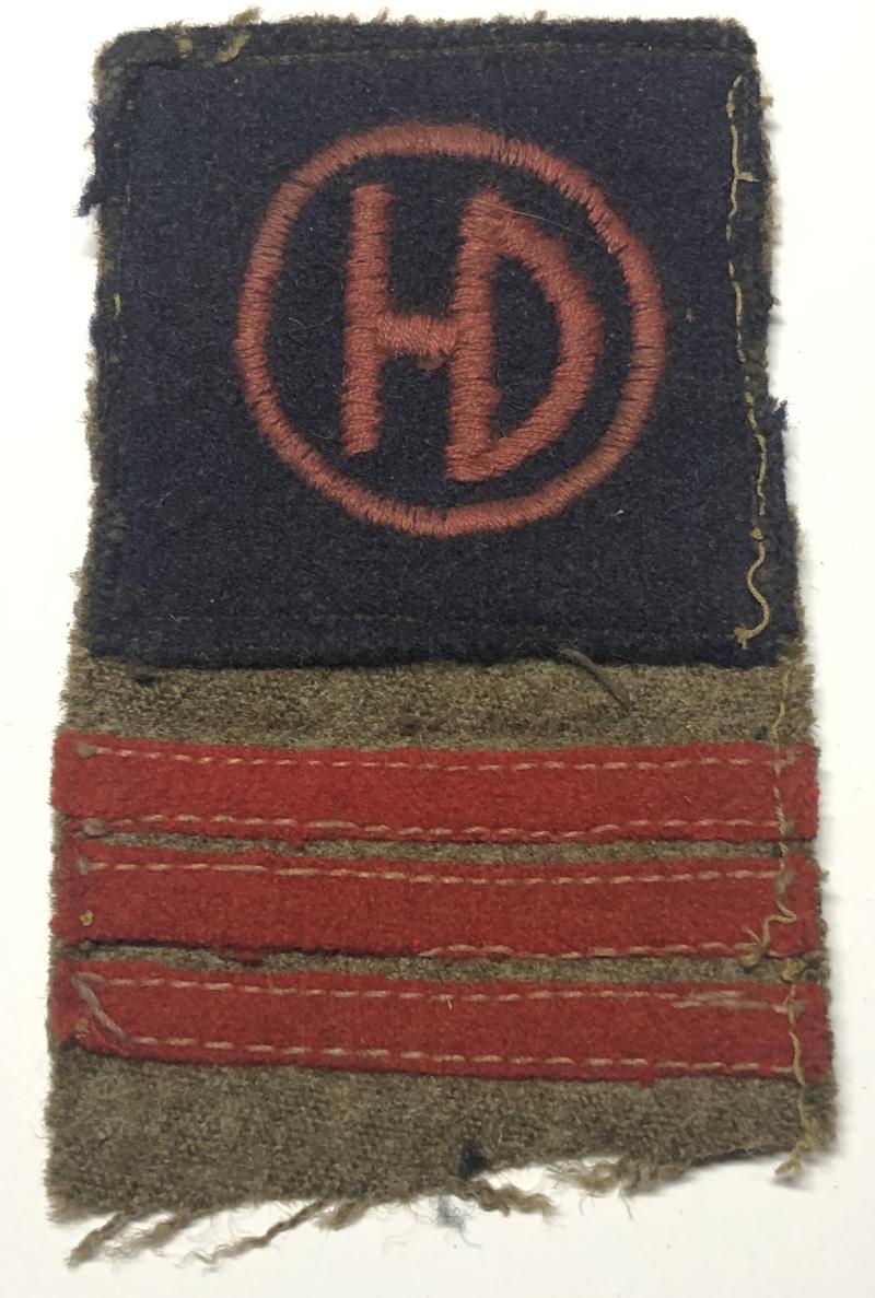 51st (Highland) Infantry Division, 154th Brigade WW2 combination formation sign,