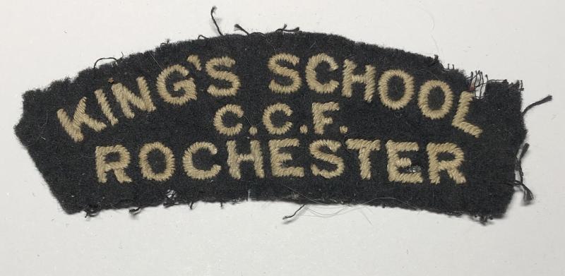 KING'S SCHOOL / C.C.F. / ROCHESTER Kent cadet shoulder title.