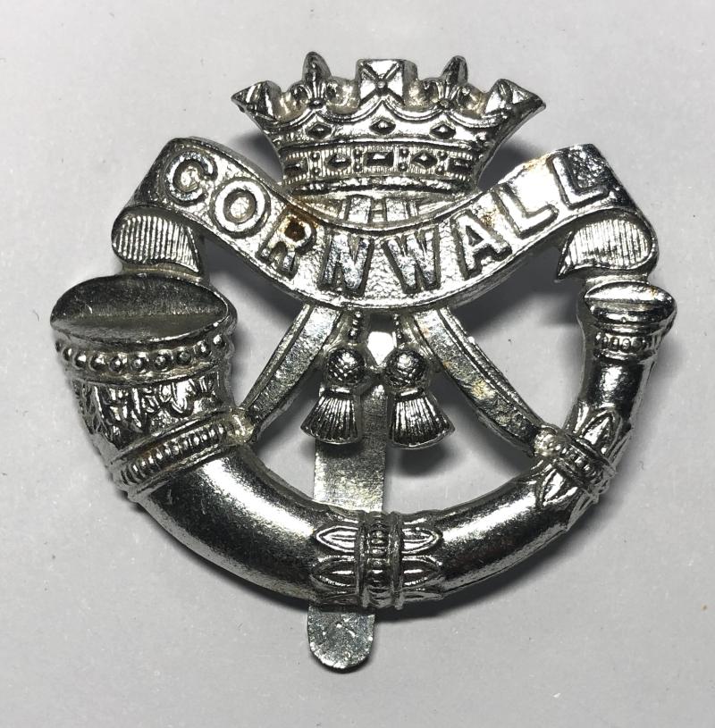 Duke of Cornwall’s Light Infantry anodised cap badge by Smith & Wright Ld.