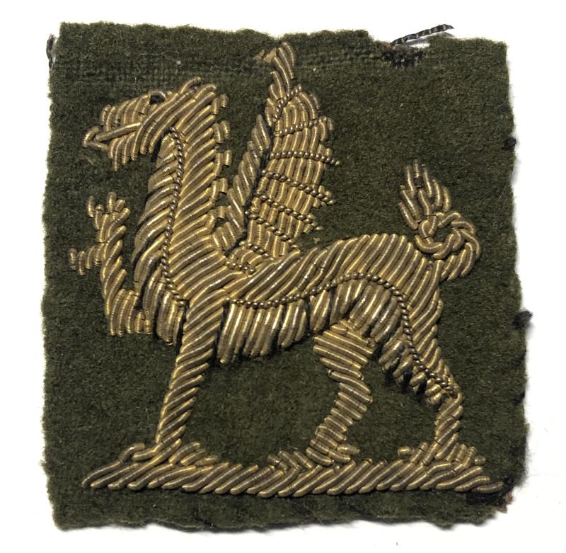 Welsh Monmouthshire Regiment Officer's side hat / beret badge.