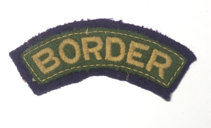 BORDER WW2 1st Bn. Border Regiment shoulder title c. 1942-45..