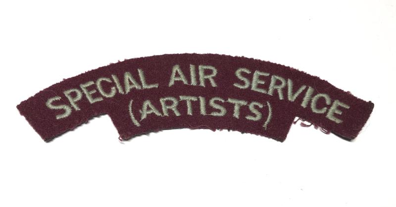 SPECIAL AIR SERVICE (ARTISTS) shoulder title c. 1954-56.