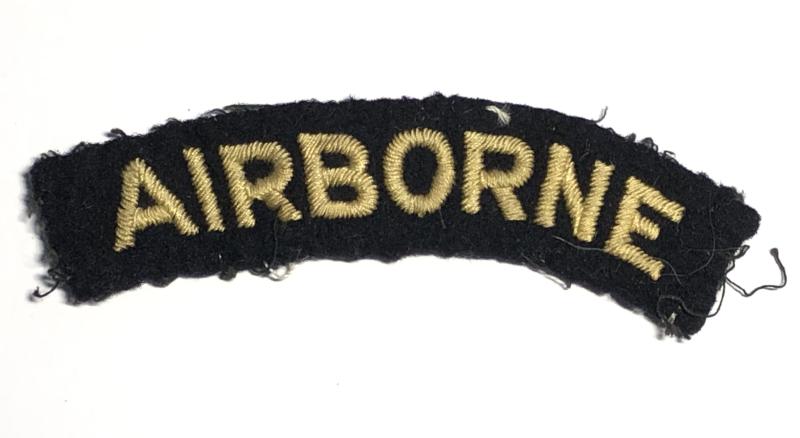 AIRBORNE shoulder title for WW2 Royal Army Service Corps airborne troops.