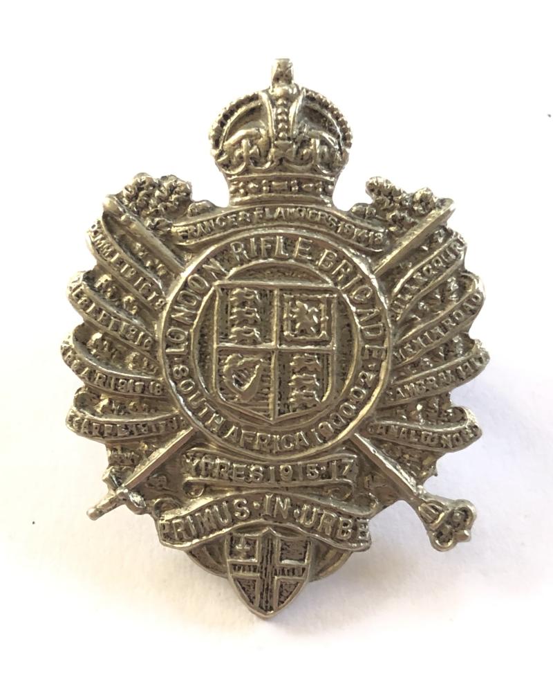London Rifle Brigade WW2 field service cap badge.