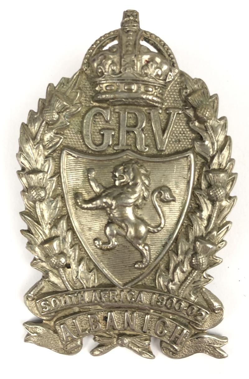 Galloway Rifle Volunteers Scottish glengarry badge c. 1905-08.