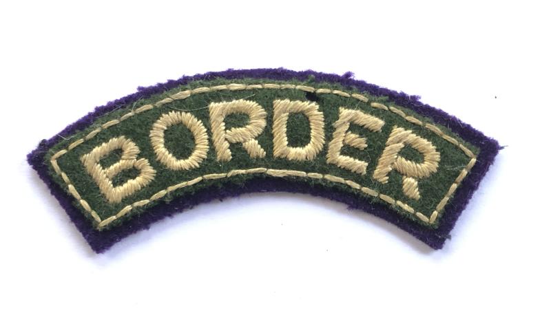 BORDER WW2 1st Bn. Border Regiment shoulder title c. 1942-45..