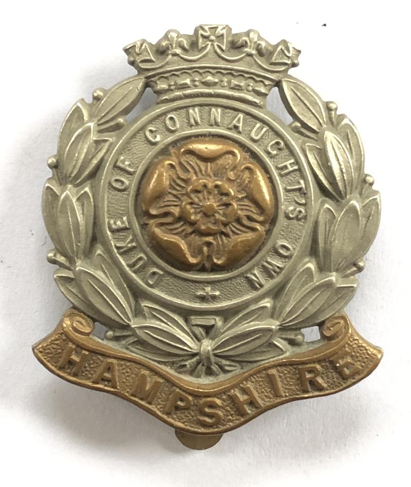 6th Bn. Hampshire Regiment cap badge c. 1908-38.