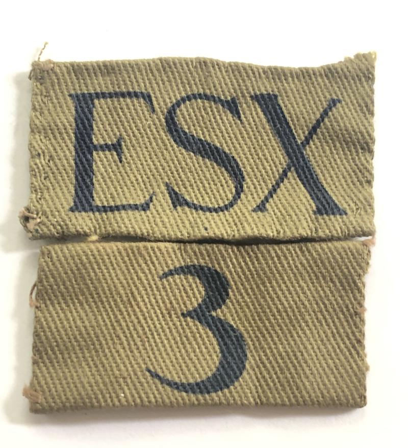 ESX 3 Stanford le Hope Bn. Essex Home Guard WW2 designation.
