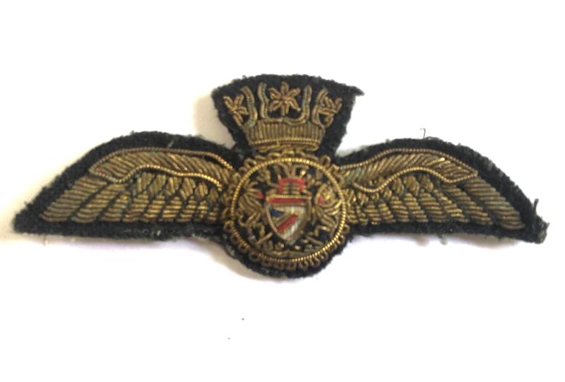 British Airways gold bullion pilots wings badge.