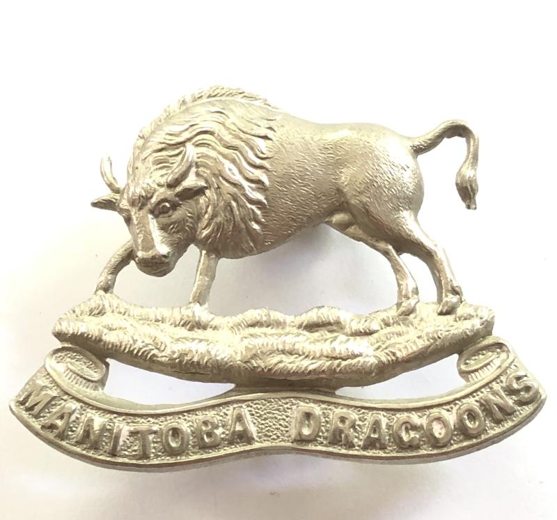 12th Mantioba Dragoons Canadian cavaly cap badge c. 1903-14.