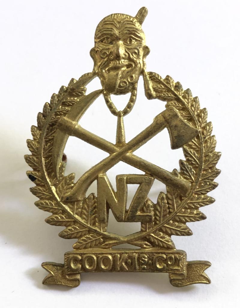 New Zealand Pioneers, Cook Island Company WW1 cap badge.