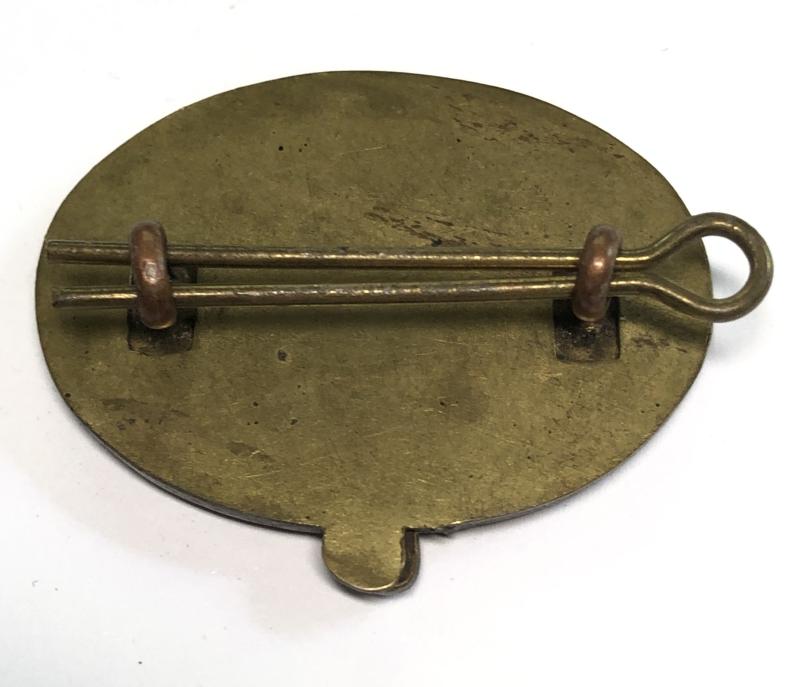9th Battalion Tank Corps / RTR rare brass sleeve badge.