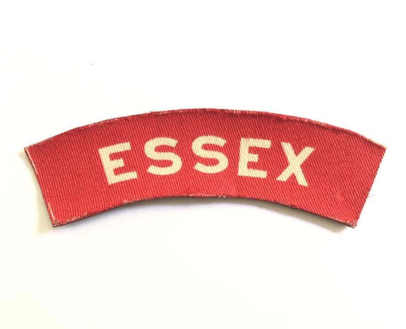 ESSEX WW2 printed infantry shoulder title.