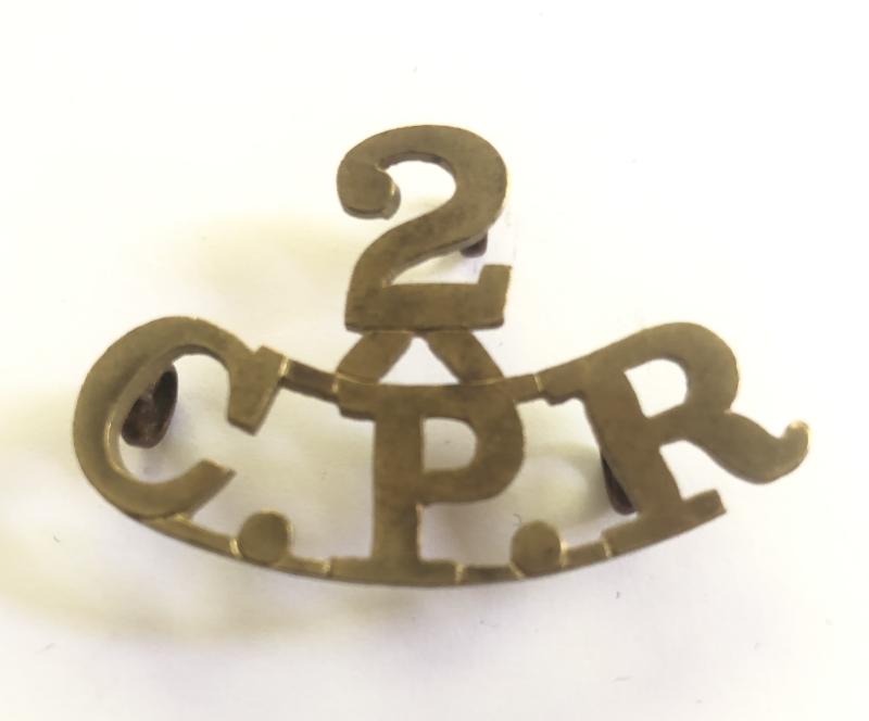 South African Boer War 3rd Cape Peninsula Rifles shouldertitle /  slouch hat badge.