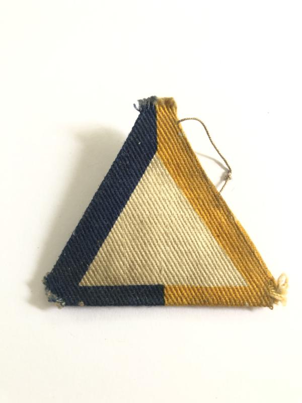 Ist Infantry Division, Royal Army Service Corps troops printed RASC formation sign.WW2