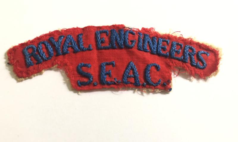 ROYAL ENGINEERS / SEAC shoulder title c. 1945.
