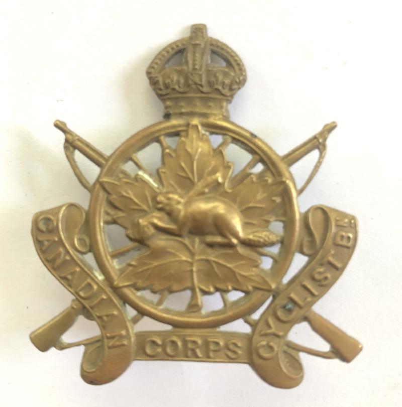 Canadian Cyclist Corps WW1 cap badge.