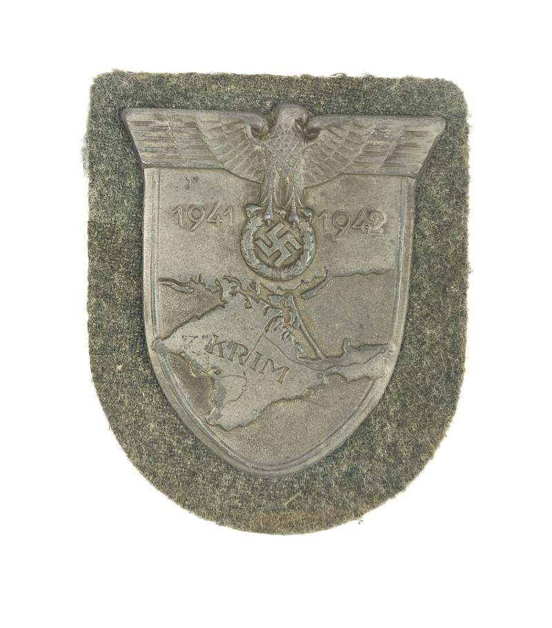 German Third Reich WW2 Army / Waffen SS issue Krim arm shield.