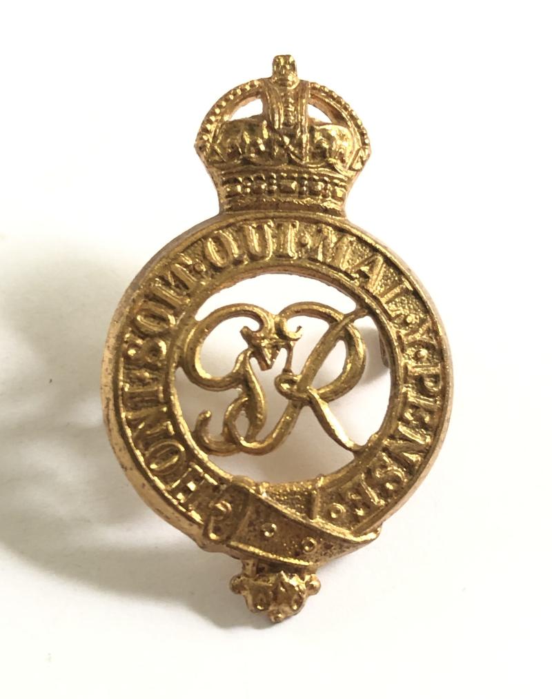 Household Cavalry GVIR cap badge circa 1937-52 by Firmin, London.