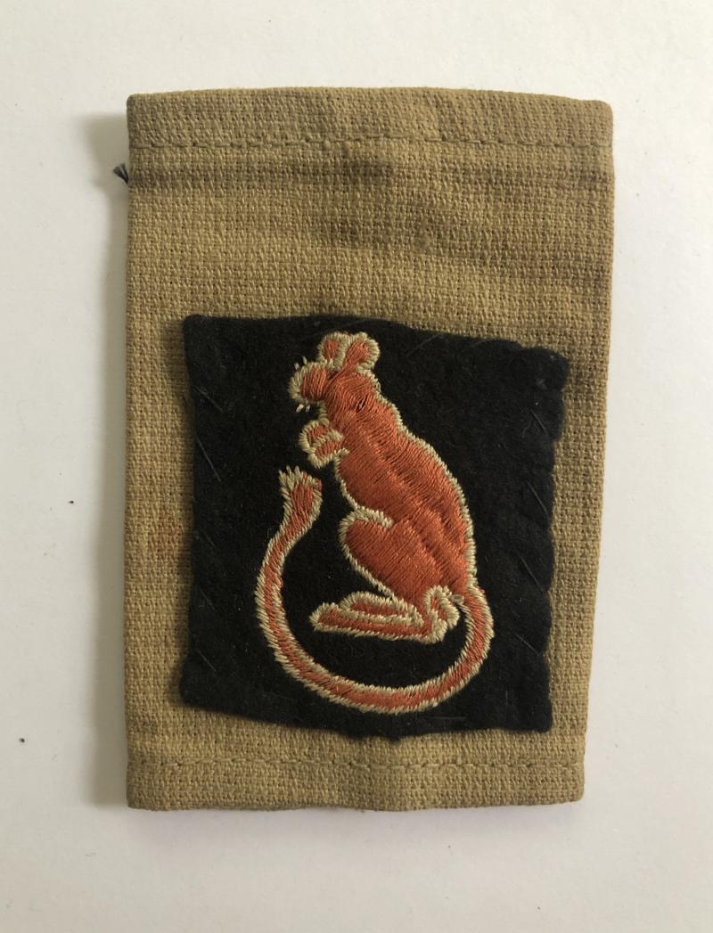 8th Army Desert Rats WW2 formation sign epaulette slide.
