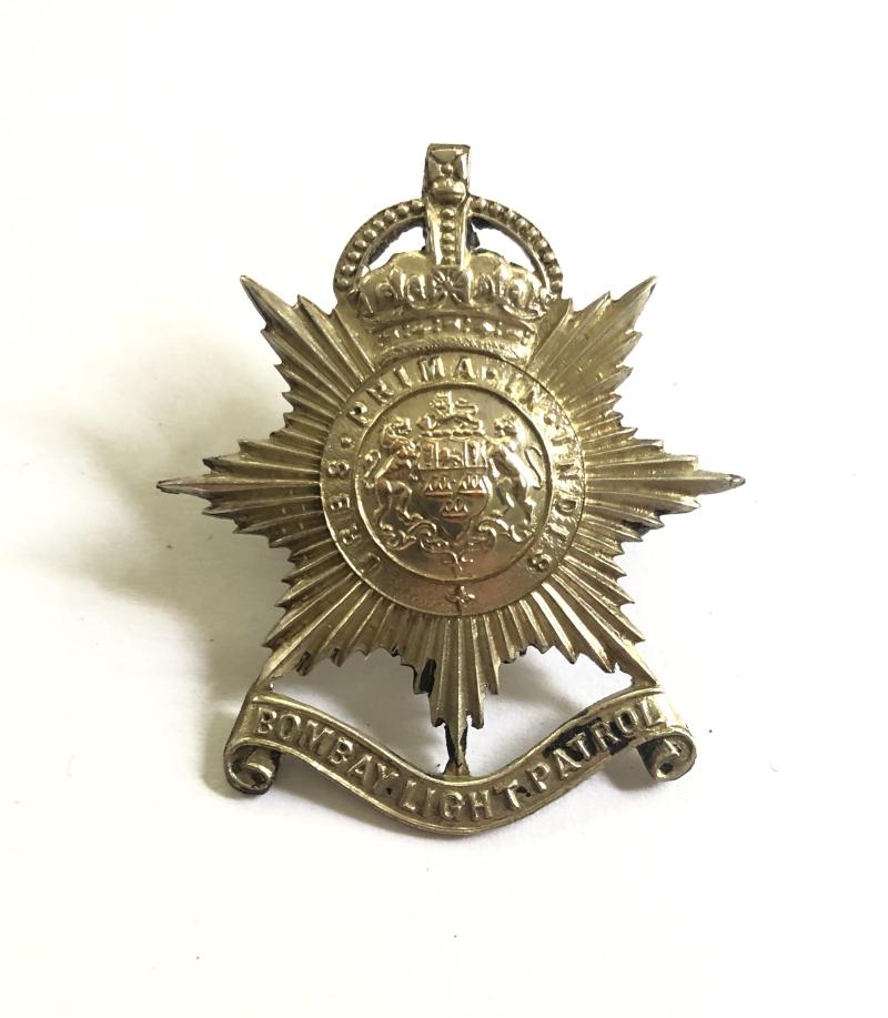 Bombay Light Patrol Indian Army cap badge c.1933-47.