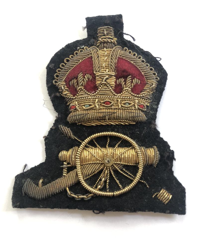 Edwardian Royal Artillery Master Gunner’s rank badge.