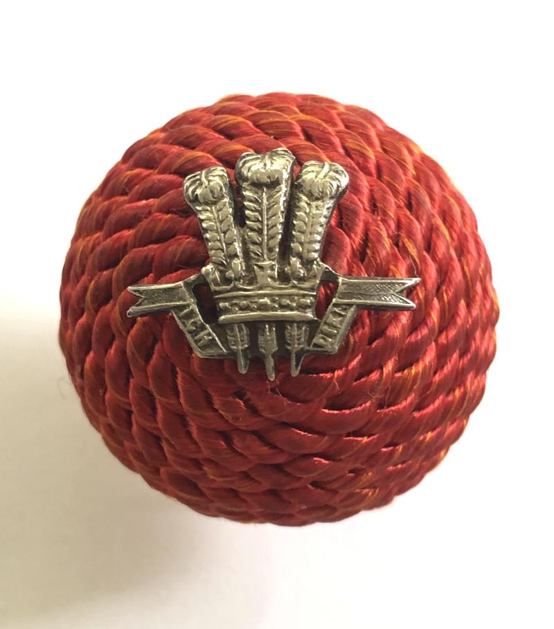 2nd KEO Gurkha Rifles Officer’s scarlet cord boss and badge.