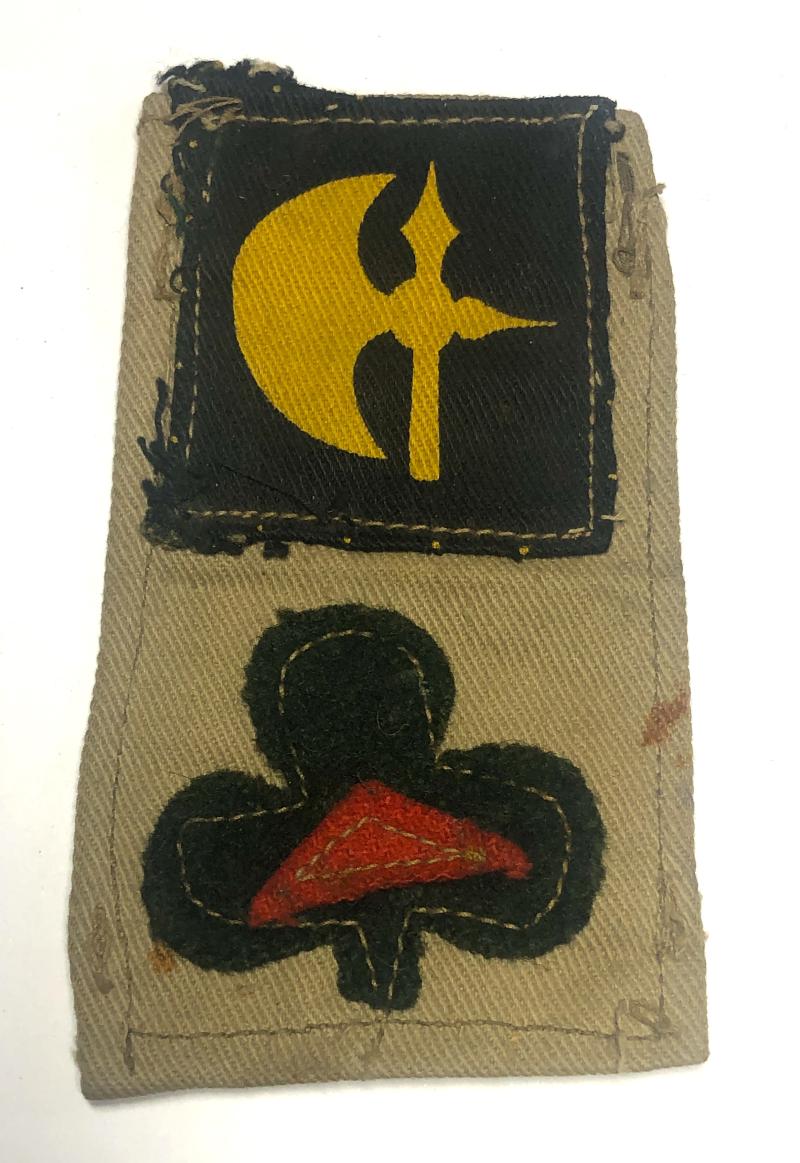78th Division, 38th Irish Brigade,Royal Inniskilling Fusiliers WW2 combination formation sign.