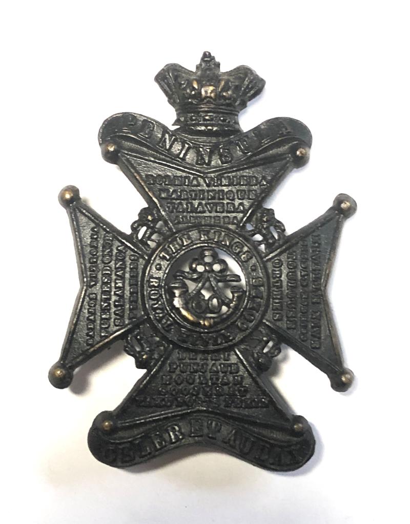 60th Kings Royal Rifle Corps Victorian glengarry badge c. 1874-81.